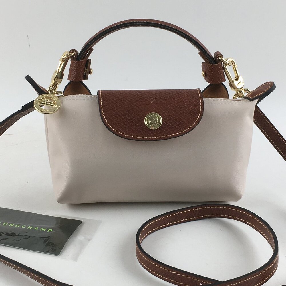 Longchamp Le Pliage Mini White Handbag